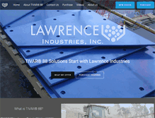 Tablet Screenshot of lawrenceindustriesnow.com